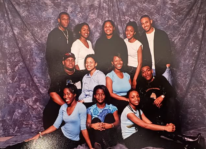 Studio portrait, the whole crew